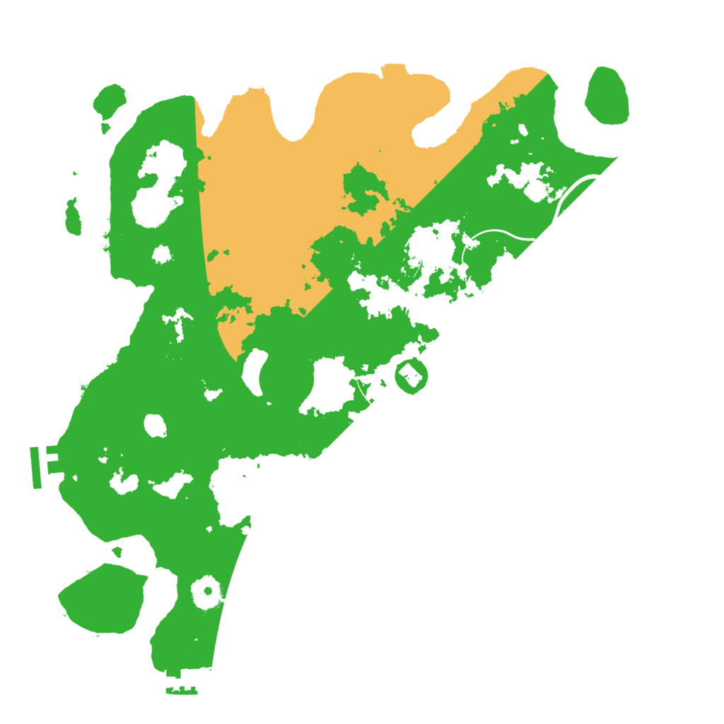 Biome Rust Map: Procedural Map, Size: 3500, Seed: 2450100