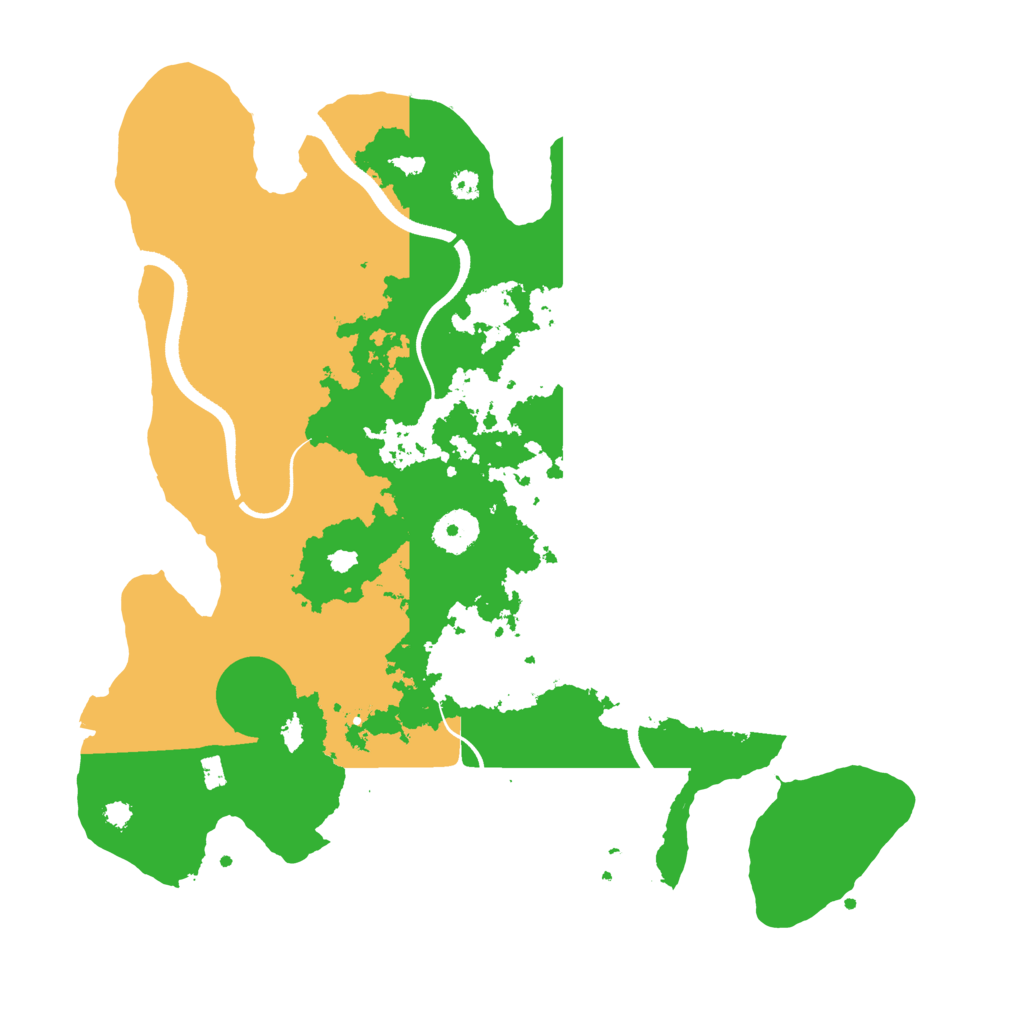 Biome Rust Map: Procedural Map, Size: 3500, Seed: 12389779