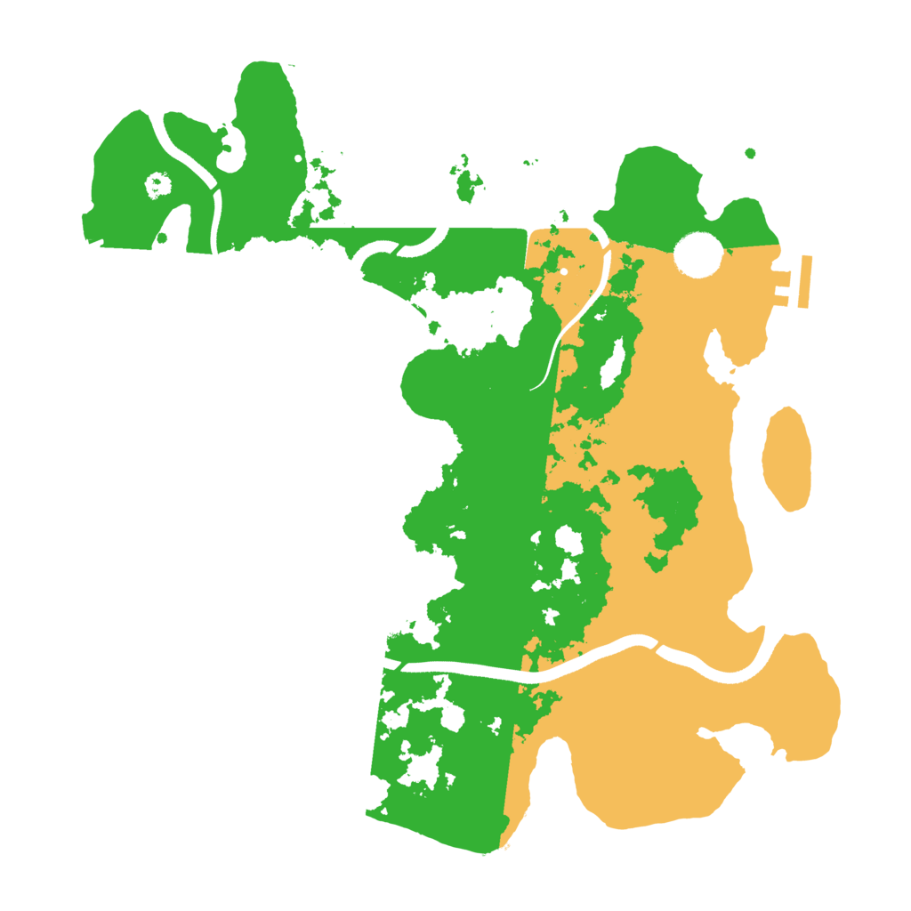 Biome Rust Map: Procedural Map, Size: 3500, Seed: 32654889