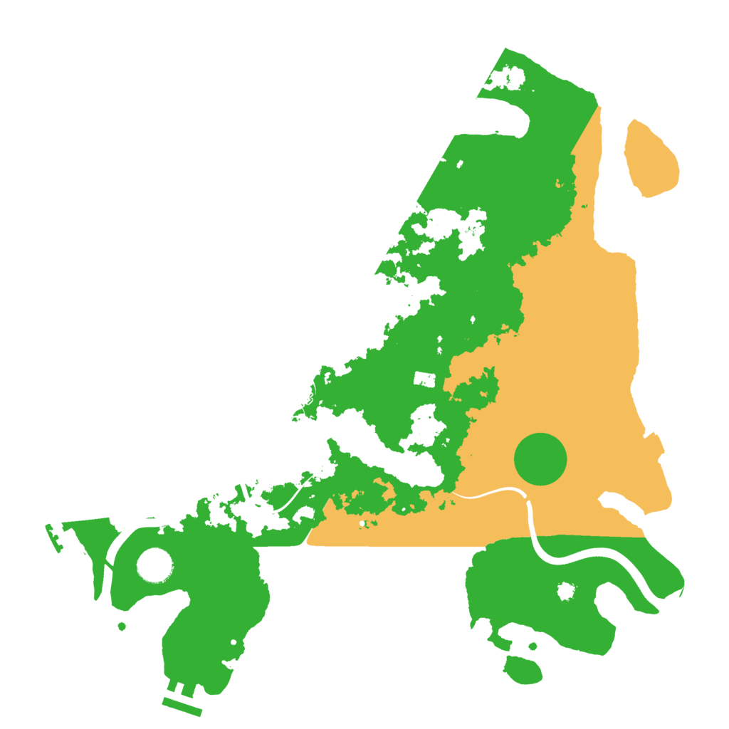 Biome Rust Map: Procedural Map, Size: 3650, Seed: 1052038291