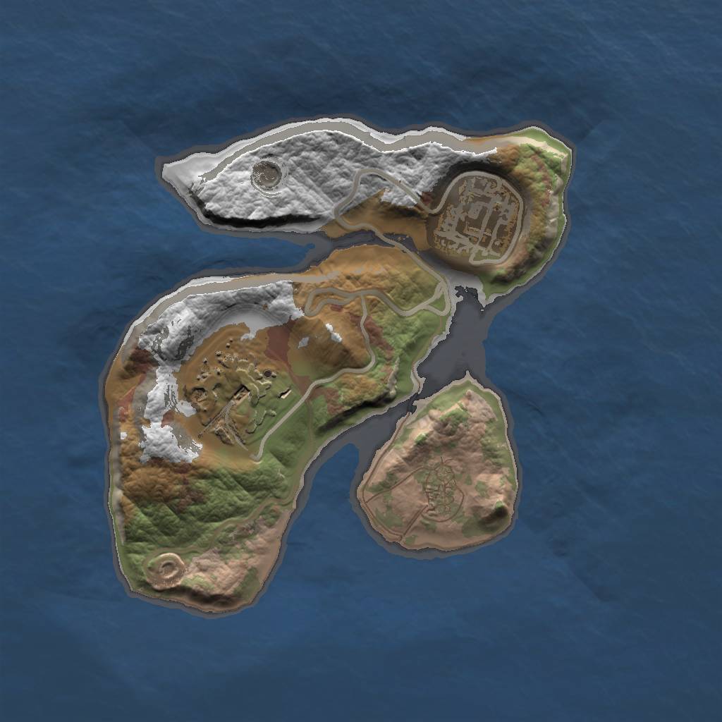 Rust Map: Barren, Size: 1700, Seed: 420420, 5 Monuments