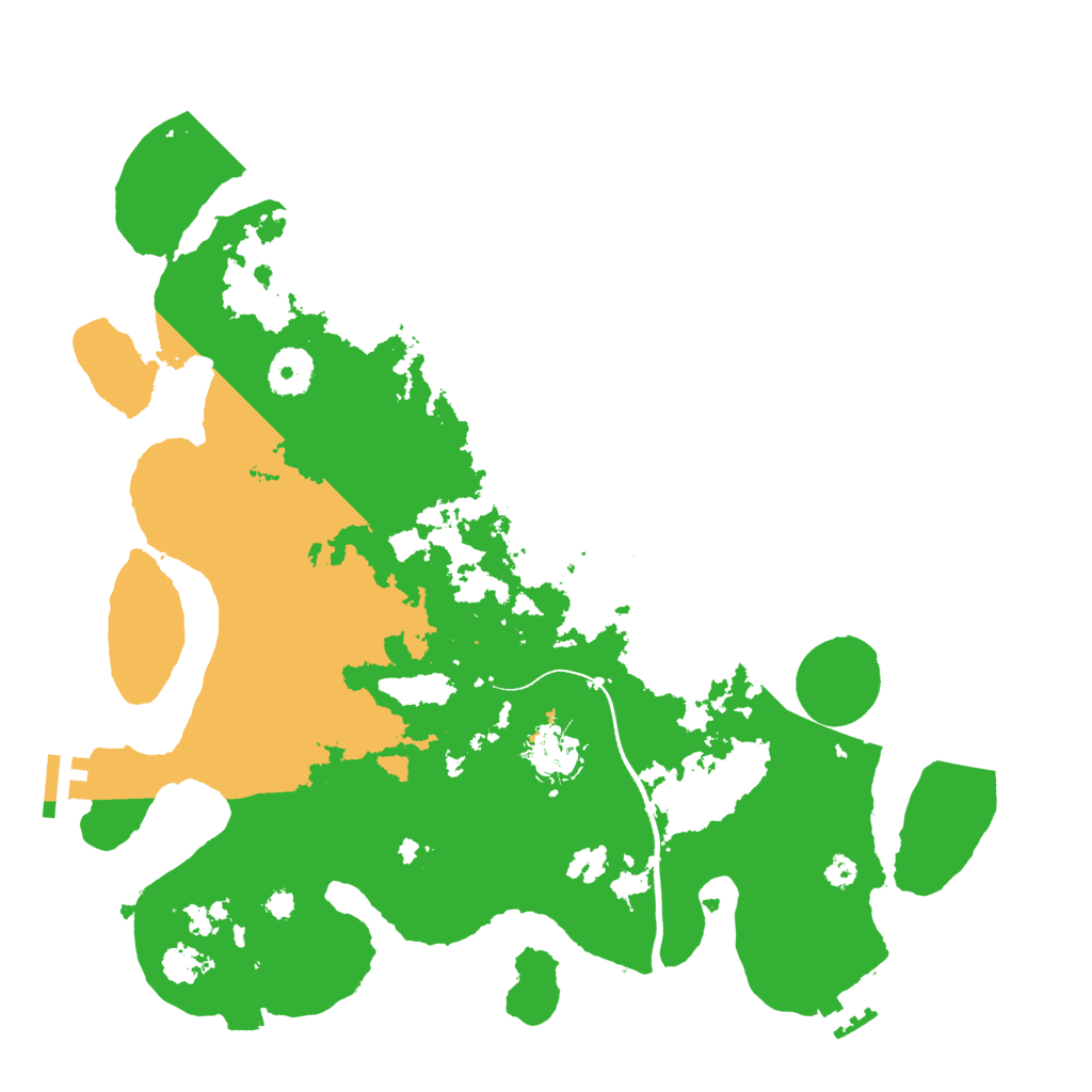 Biome Rust Map: Procedural Map, Size: 3500, Seed: 32554495