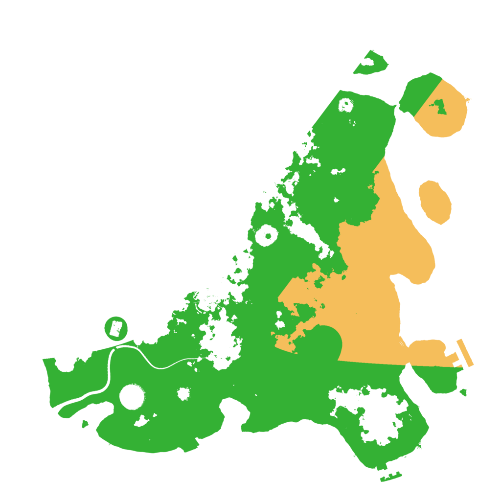 Biome Rust Map: Procedural Map, Size: 3500, Seed: 804085