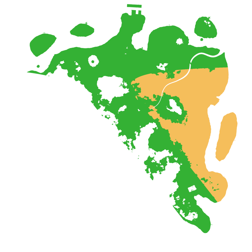 Biome Rust Map: Procedural Map, Size: 3500, Seed: 1545339076