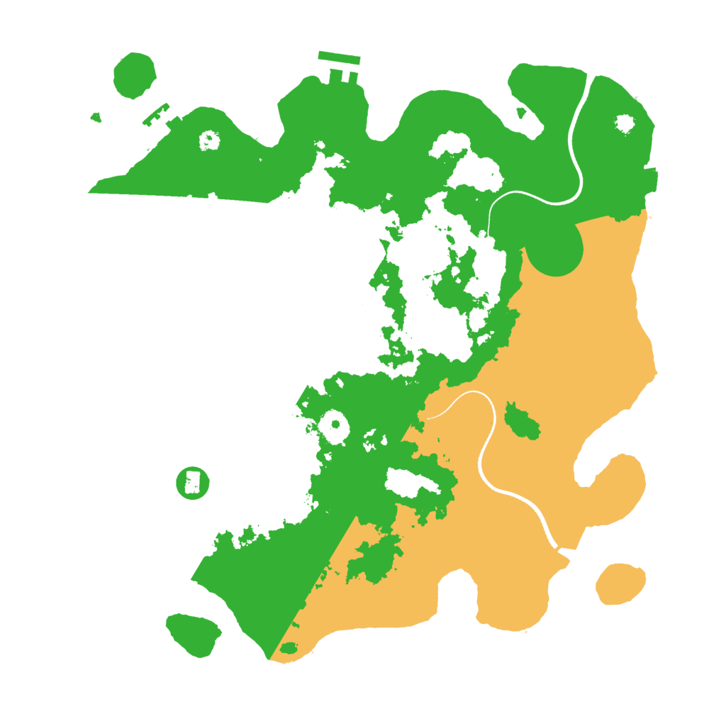 Biome Rust Map: Procedural Map, Size: 3500, Seed: 428440578
