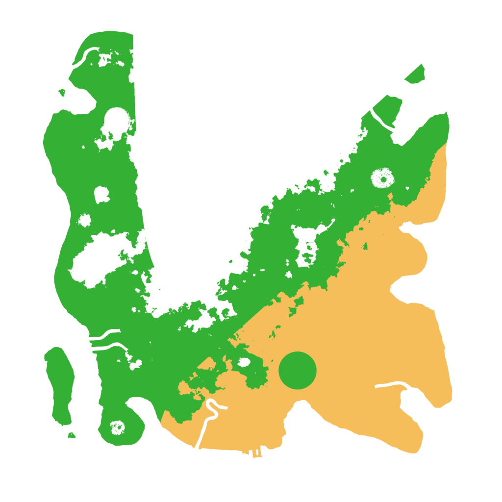 Biome Rust Map: Procedural Map, Size: 3500, Seed: 22292