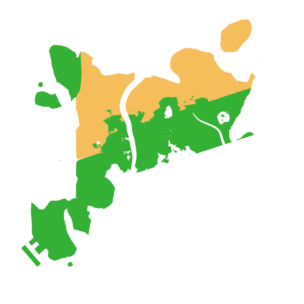 Biome Rust Map: Procedural Map, Size: 2500, Seed: 1732841801