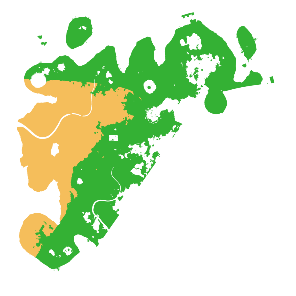 Biome Rust Map: Procedural Map, Size: 3500, Seed: 208281739