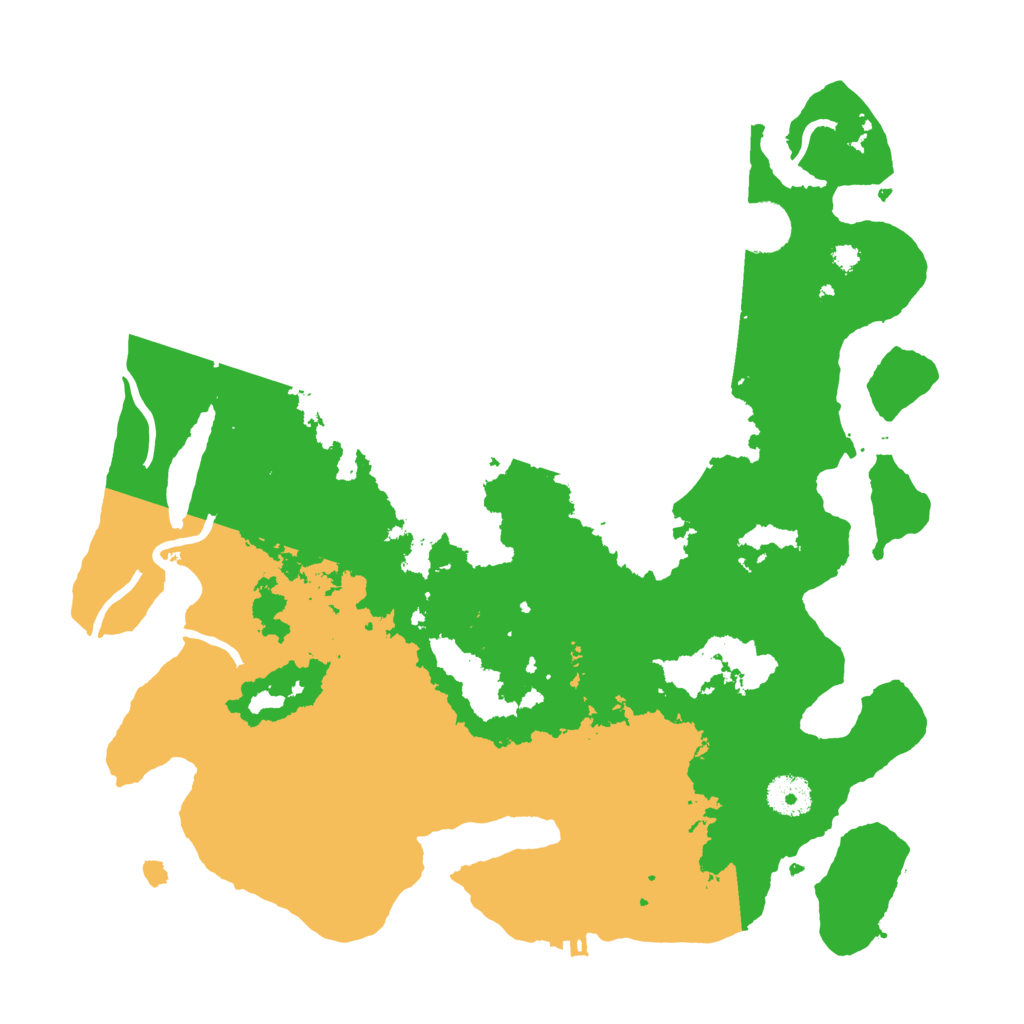 Biome Rust Map: Procedural Map, Size: 3600, Seed: 182922