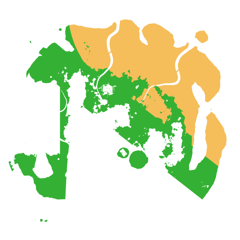 Biome Rust Map: Procedural Map, Size: 3600, Seed: 75684974