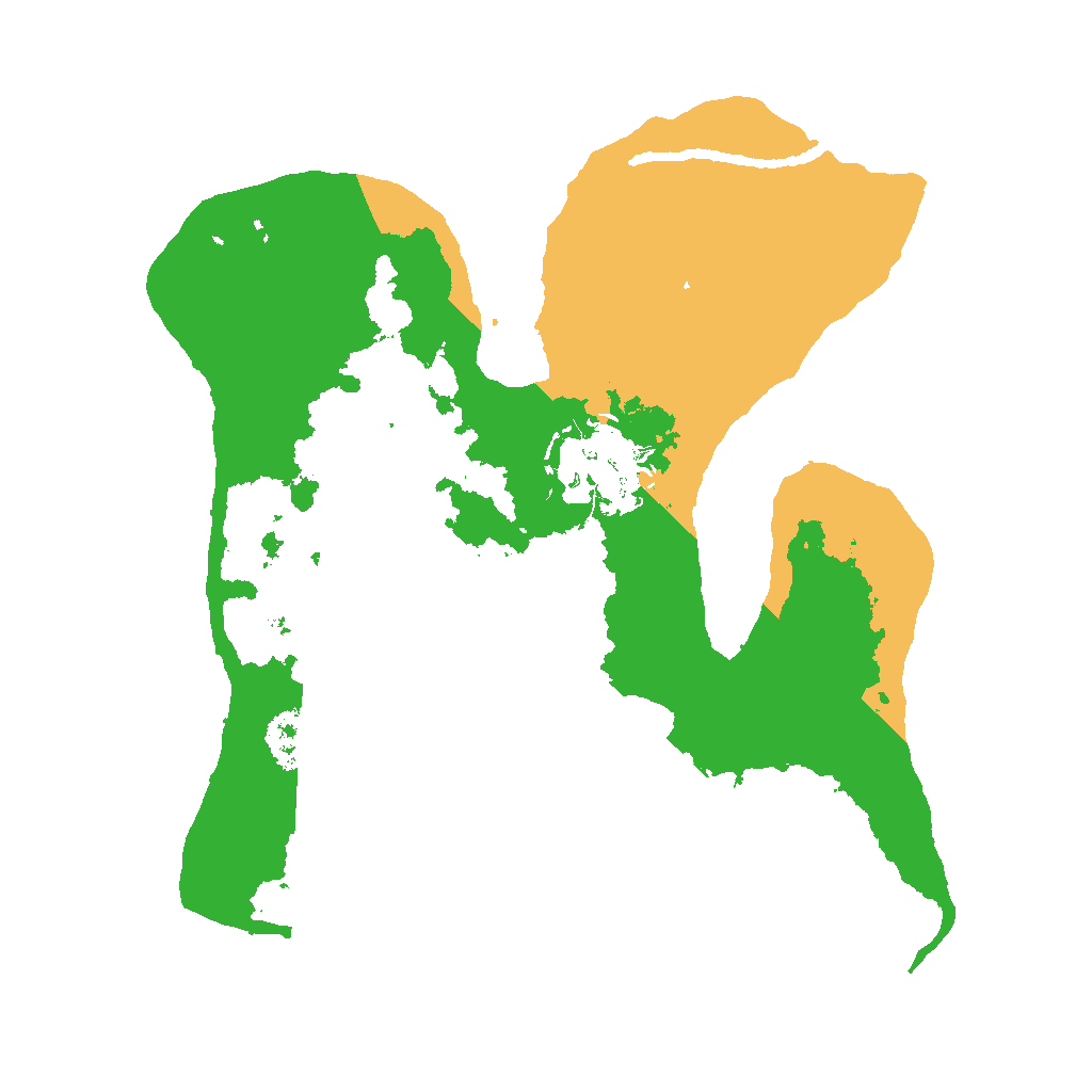 Biome Rust Map: Procedural Map, Size: 2000, Seed: 1717171717