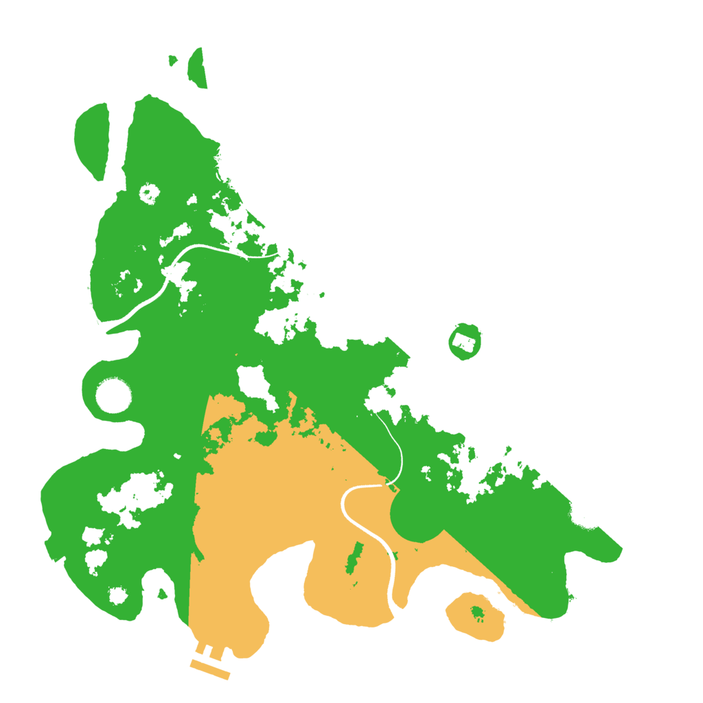 Biome Rust Map: Procedural Map, Size: 3500, Seed: 192209735