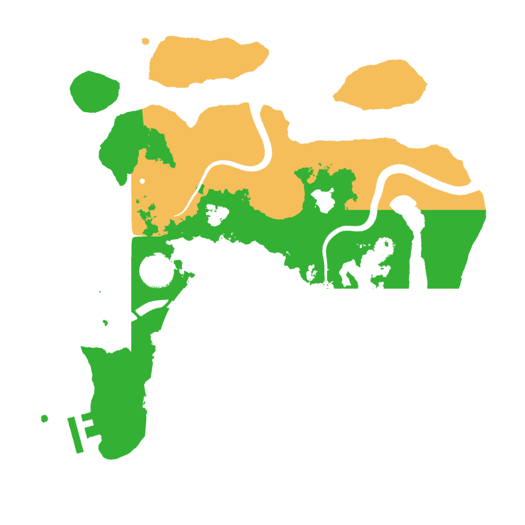 Biome Rust Map: Procedural Map, Size: 2900, Seed: 45642388