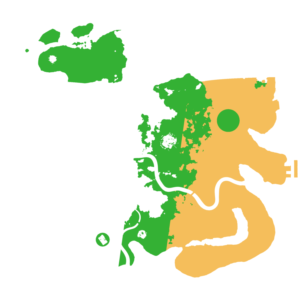 Biome Rust Map: Procedural Map, Size: 3500, Seed: 11854