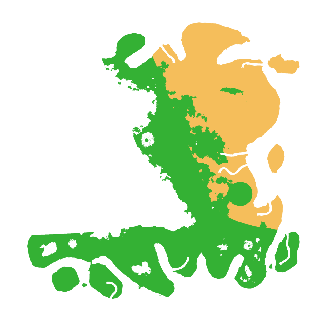 Biome Rust Map: Procedural Map, Size: 3500, Seed: 516337121