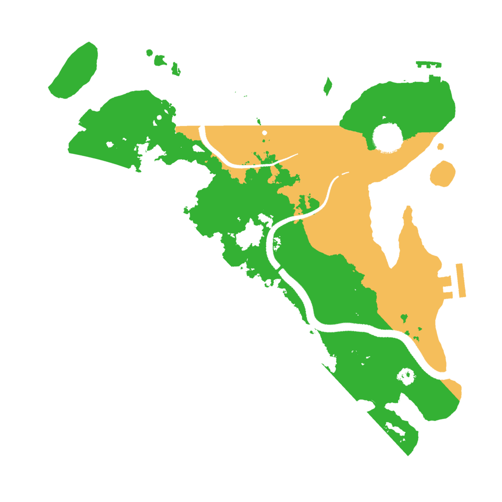 Biome Rust Map: Procedural Map, Size: 3000, Seed: 98654534