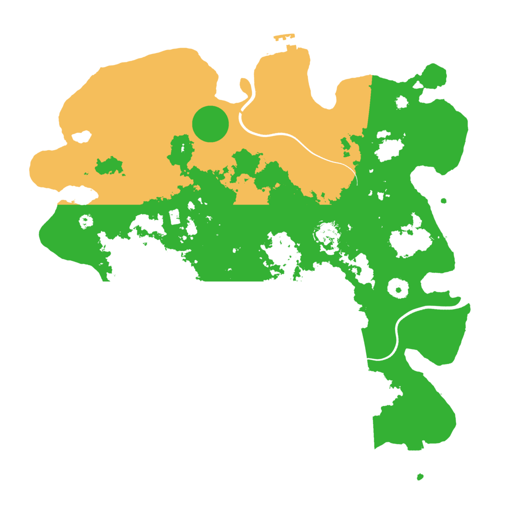 Biome Rust Map: Procedural Map, Size: 3700, Seed: 74312619