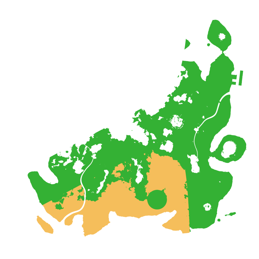 Biome Rust Map: Procedural Map, Size: 3500, Seed: 899202736