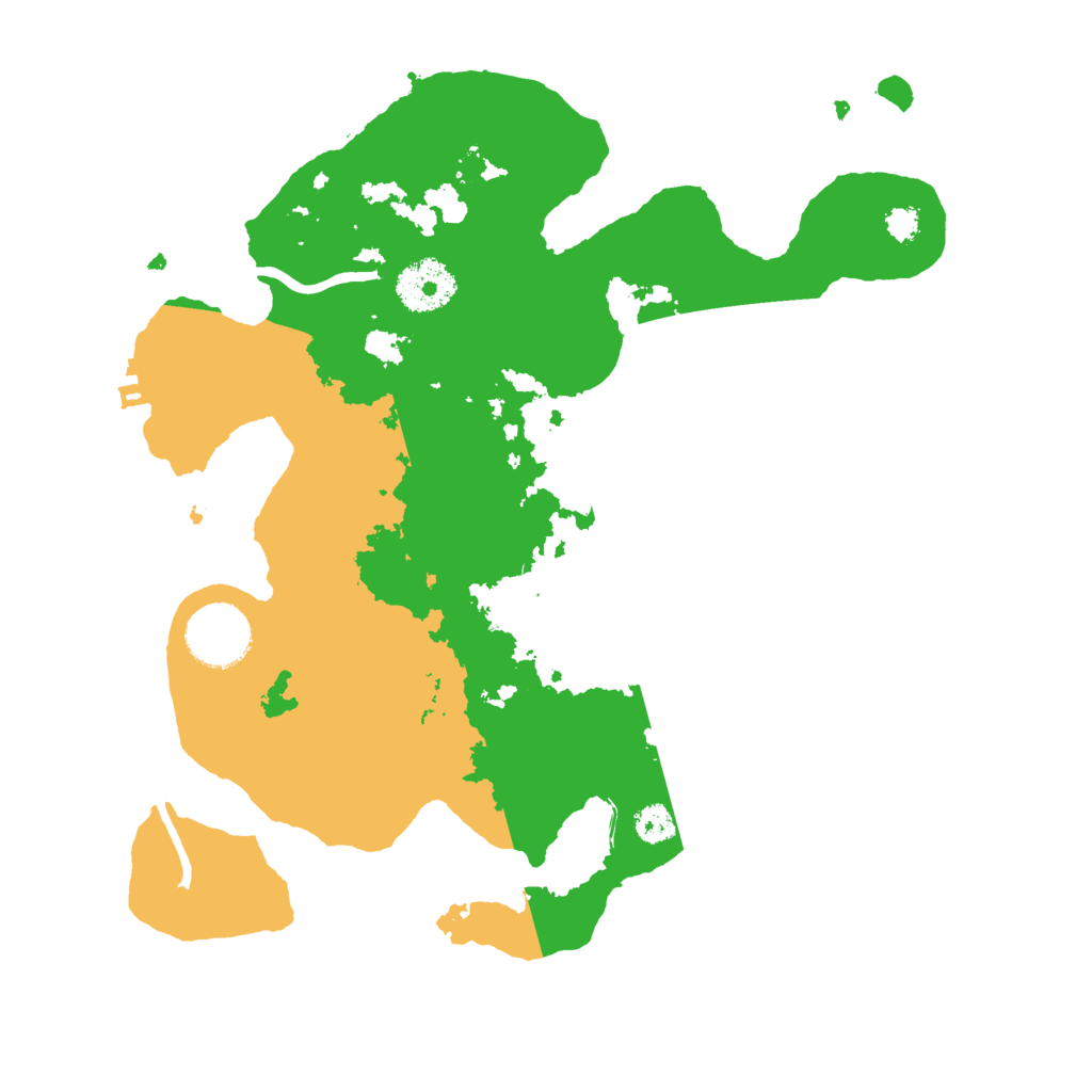 Biome Rust Map: Procedural Map, Size: 3000, Seed: 205409146