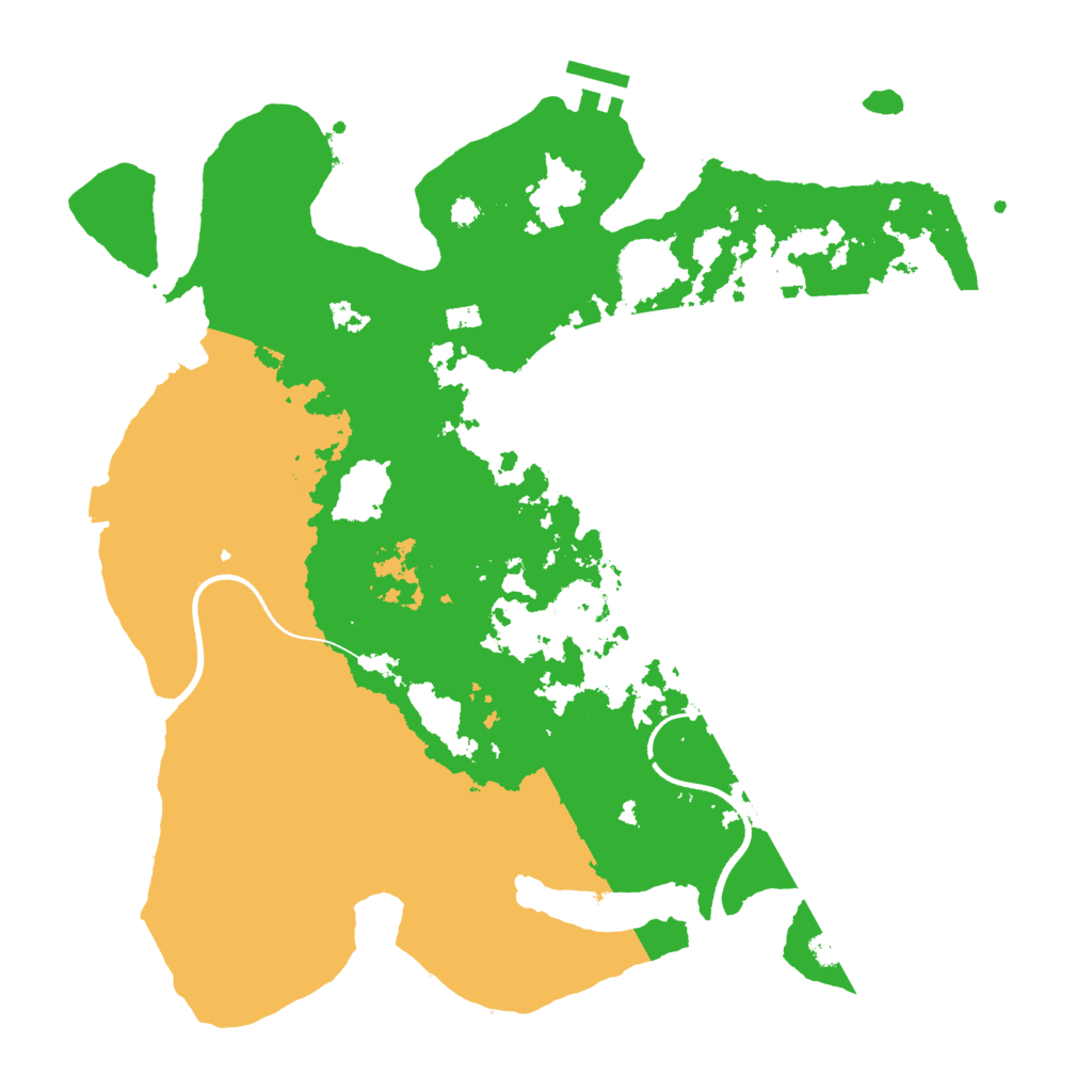 Biome Rust Map: Procedural Map, Size: 3500, Seed: 448562