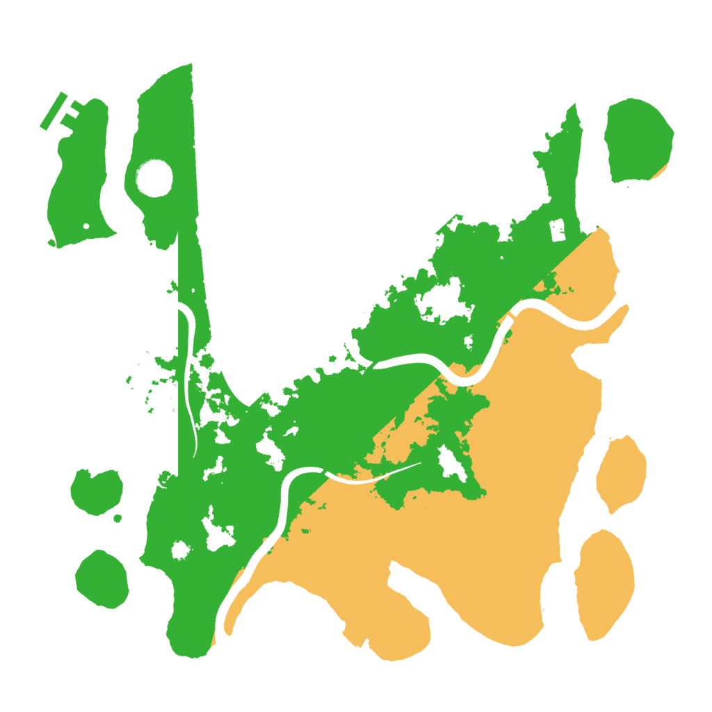 Biome Rust Map: Procedural Map, Size: 3500, Seed: 274247