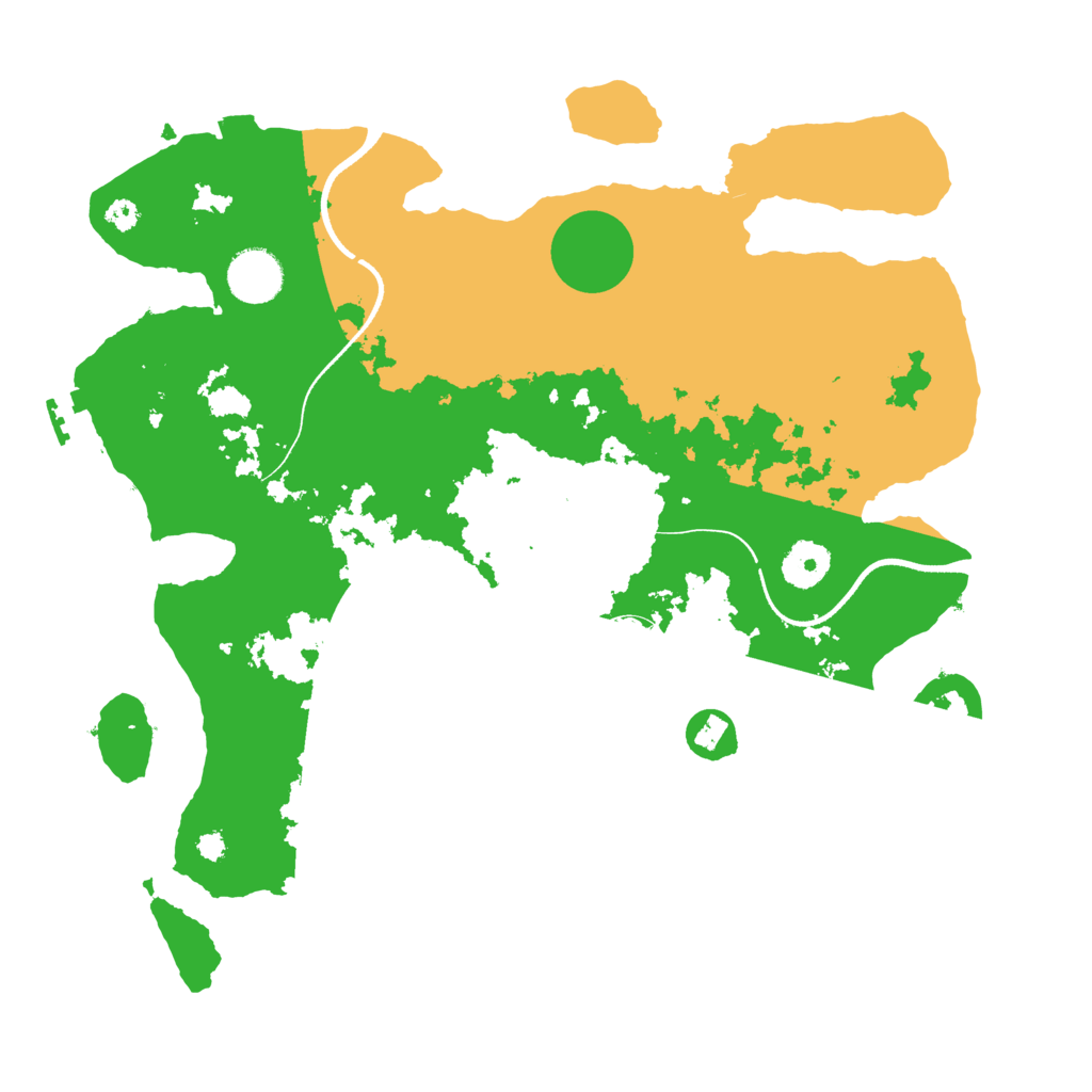 Biome Rust Map: Procedural Map, Size: 3500, Seed: 59858998