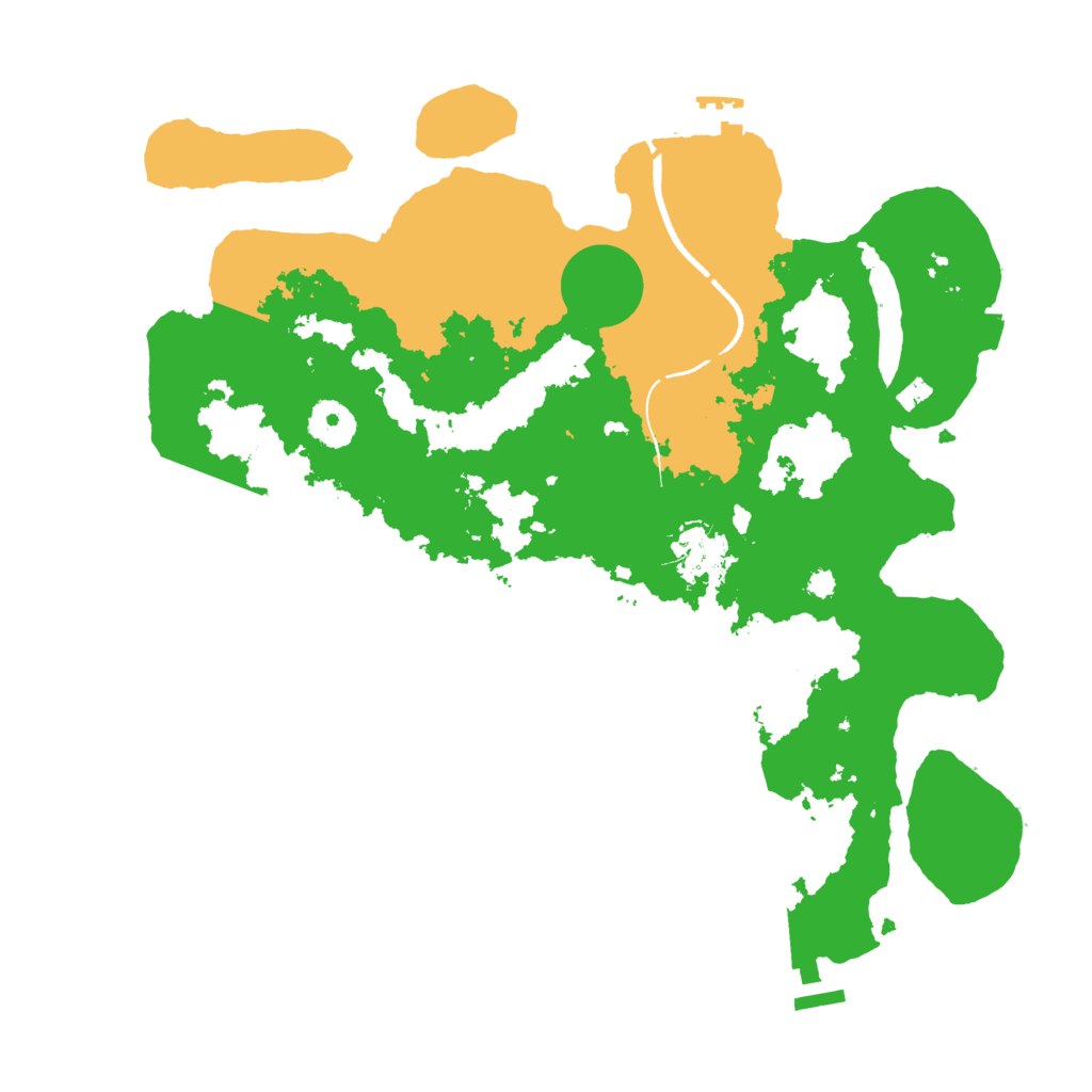 Biome Rust Map: Procedural Map, Size: 3500, Seed: 1057958455