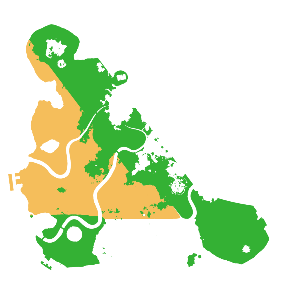 Biome Rust Map: Procedural Map, Size: 3500, Seed: 134142354