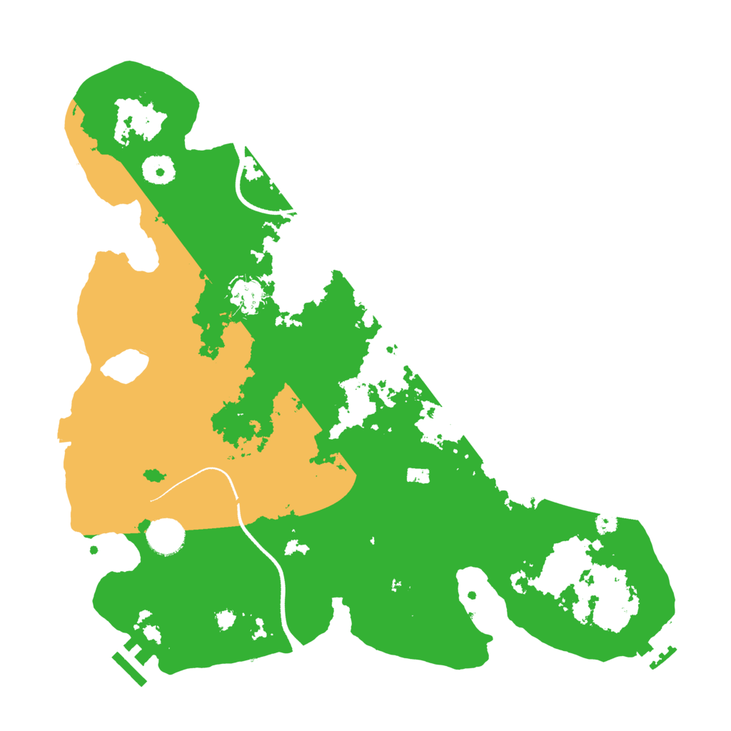 Biome Rust Map: Procedural Map, Size: 3500, Seed: 134142354