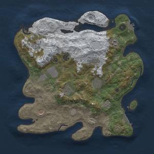 Thumbnail Rust Map: Procedural Map, Size: 3500, Seed: 256406320, 18 Monuments