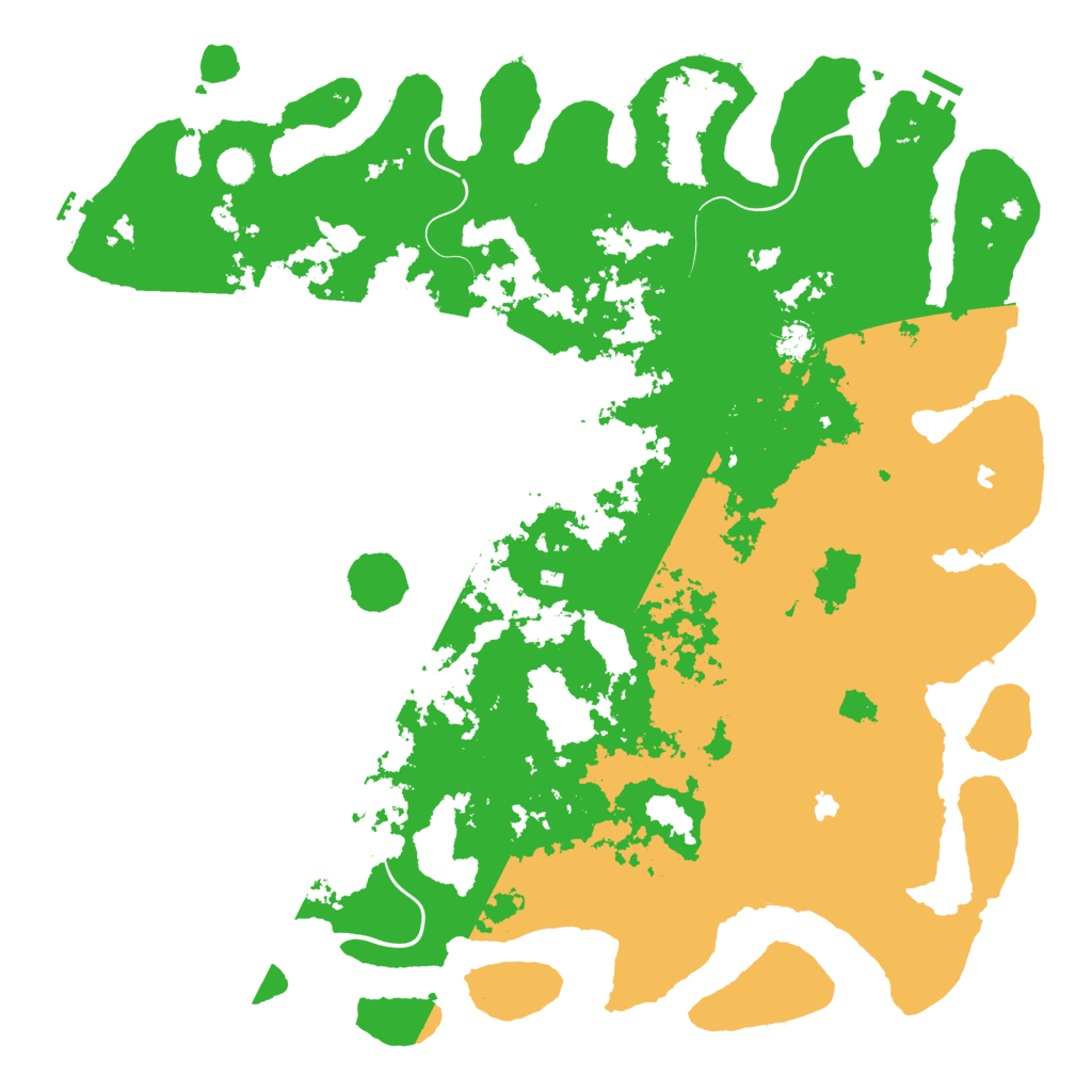 Biome Rust Map: Procedural Map, Size: 5200, Seed: 1291577016