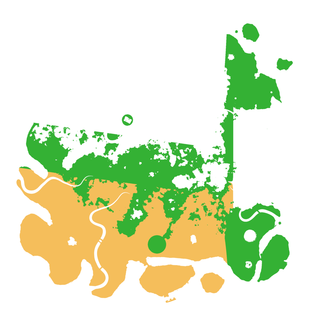Biome Rust Map: Procedural Map, Size: 4500, Seed: 348345329