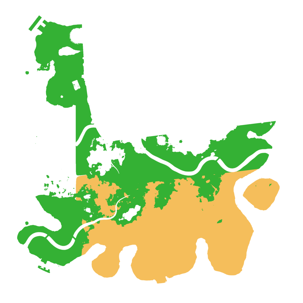 Biome Rust Map: Procedural Map, Size: 3500, Seed: 50611038