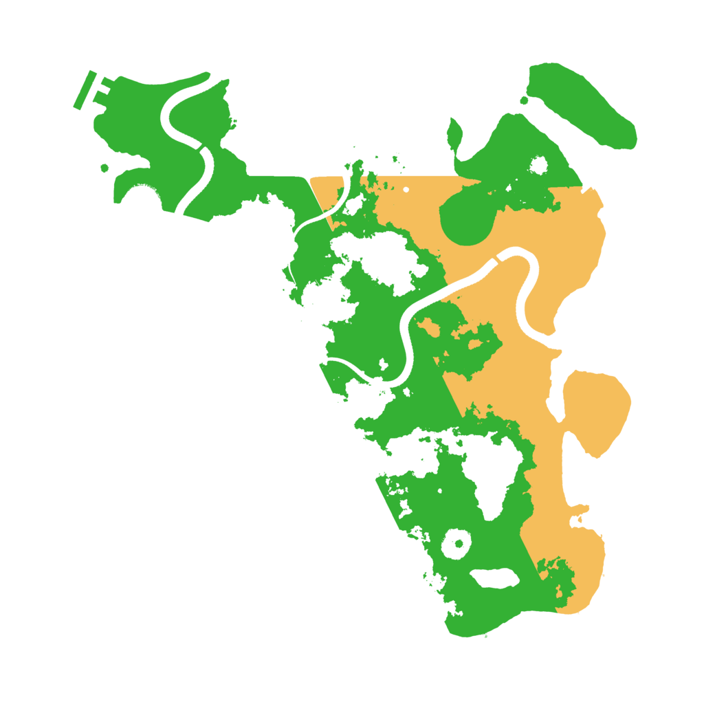 Biome Rust Map: Procedural Map, Size: 3500, Seed: 13374020
