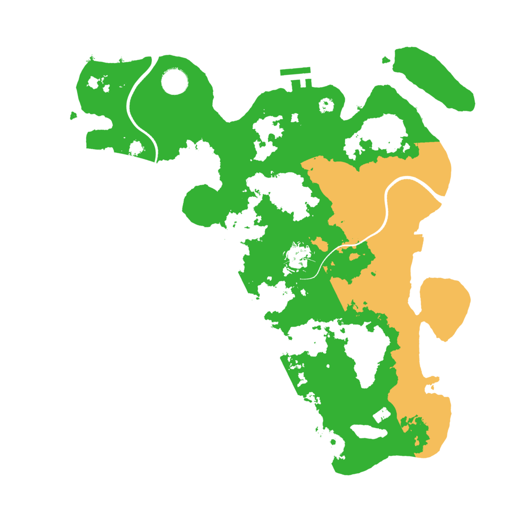 Biome Rust Map: Procedural Map, Size: 3500, Seed: 13374020