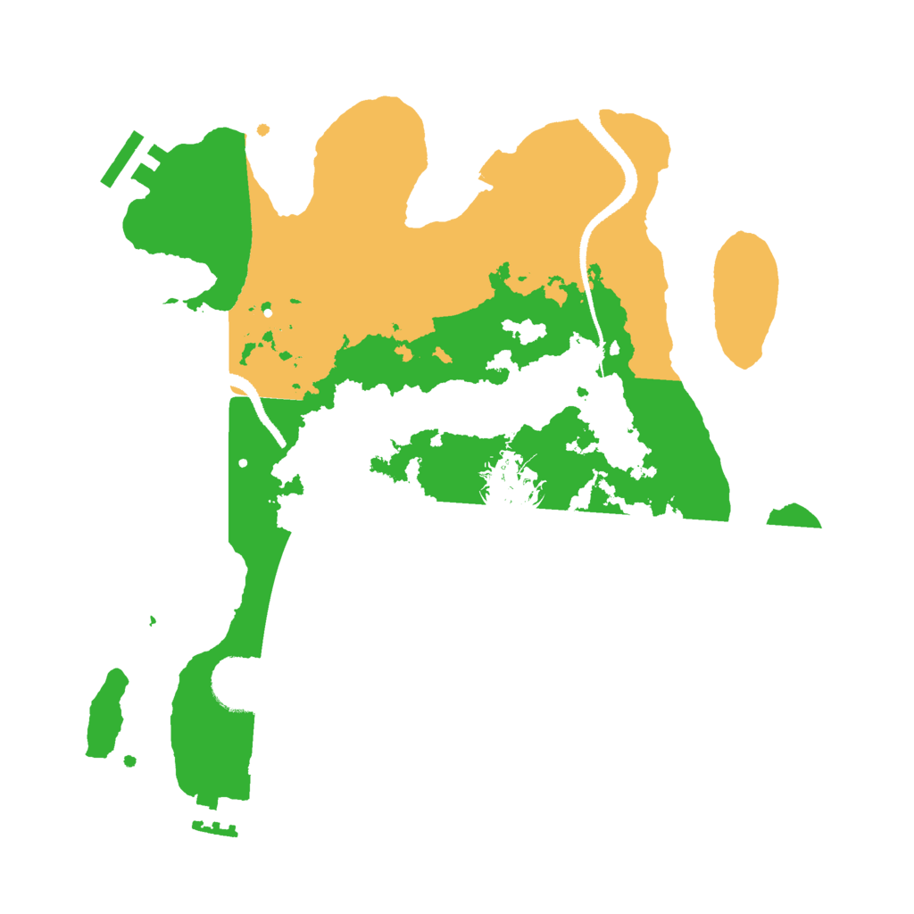 Biome Rust Map: Procedural Map, Size: 3000, Seed: 597601081