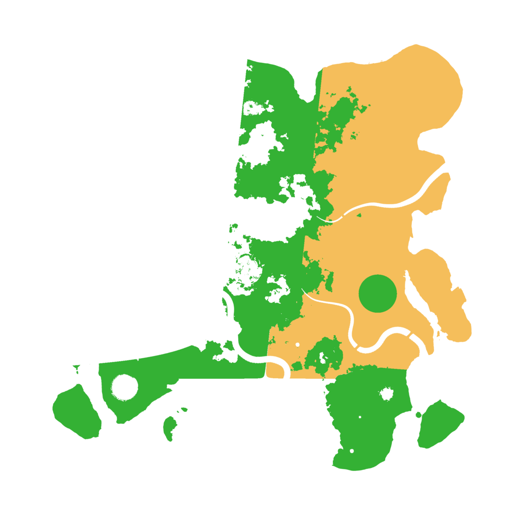 Biome Rust Map: Procedural Map, Size: 3500, Seed: 21498880