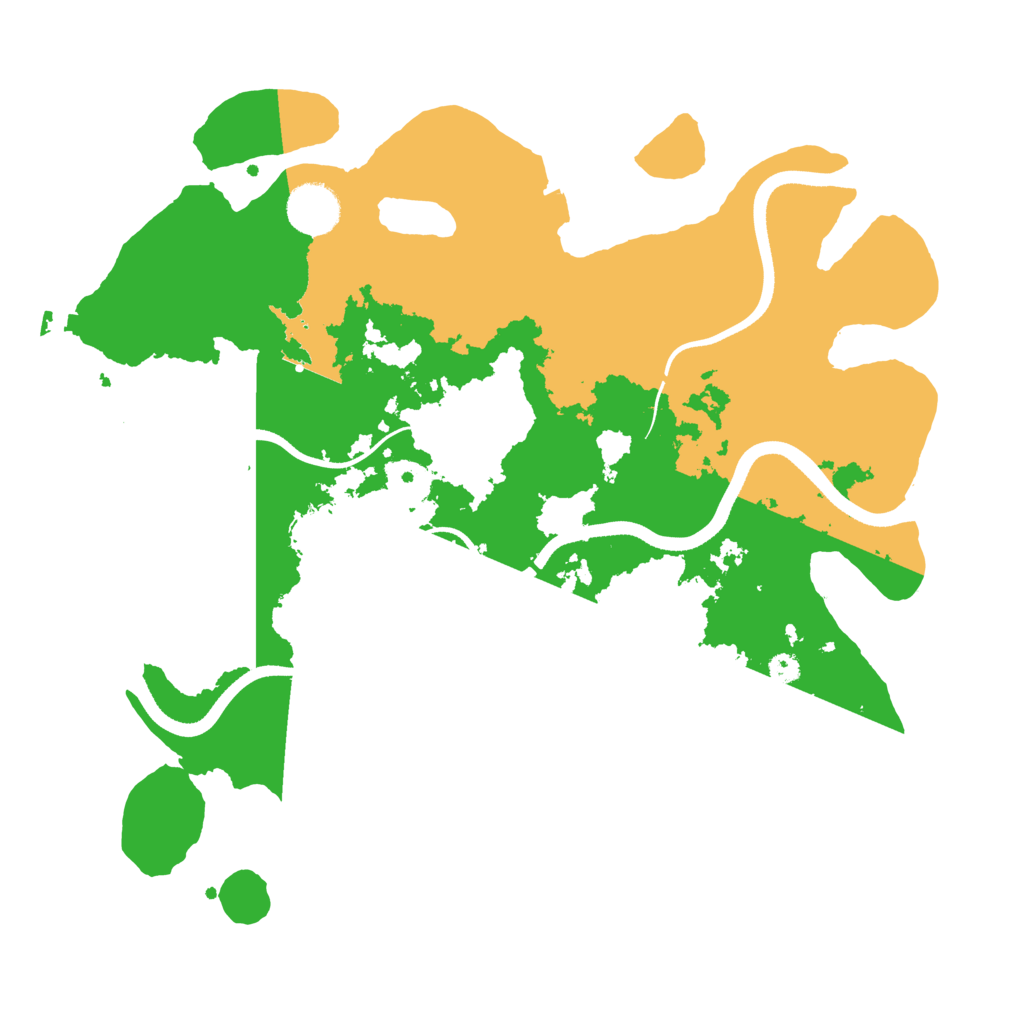 Biome Rust Map: Procedural Map, Size: 3500, Seed: 629603