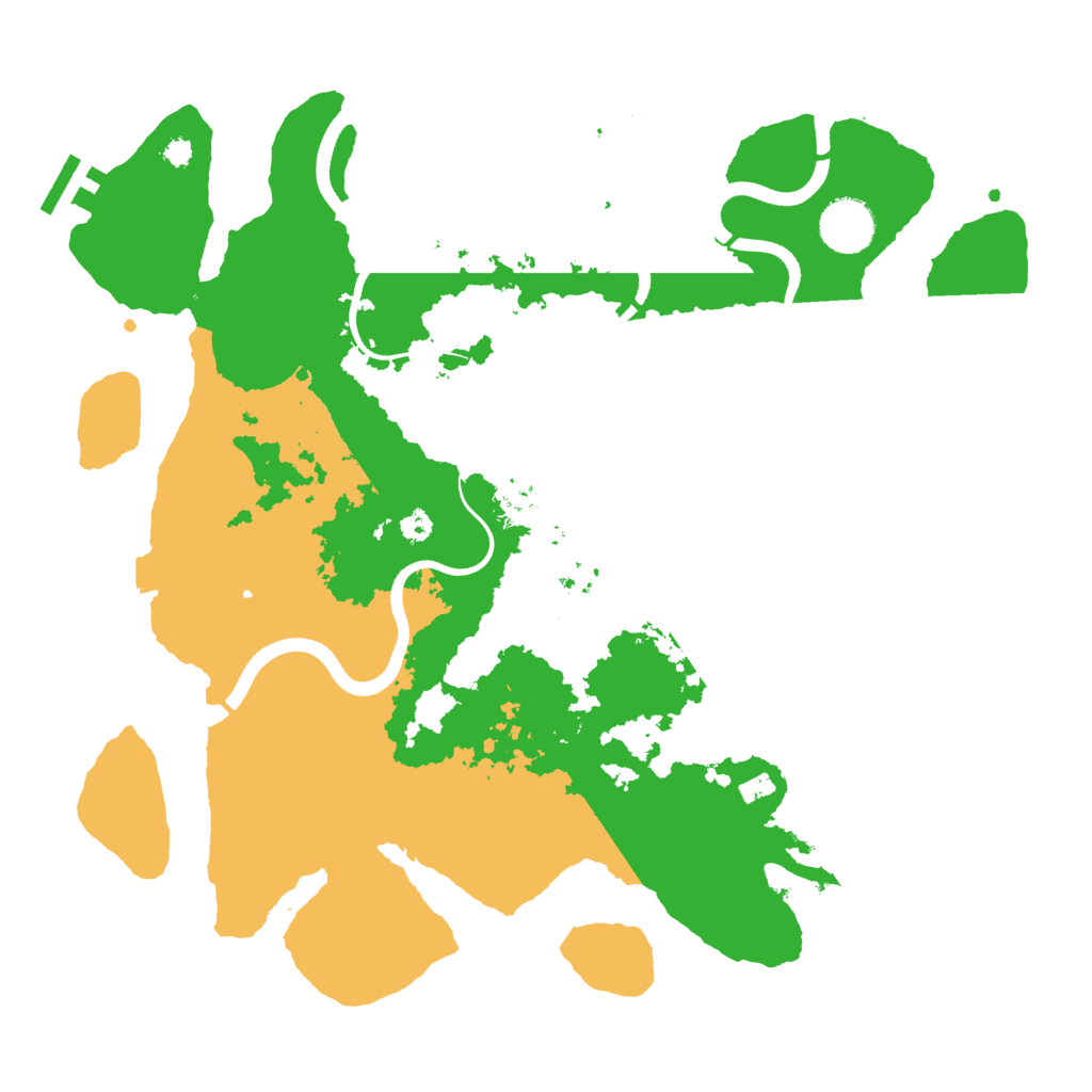 Biome Rust Map: Procedural Map, Size: 3500, Seed: 758633