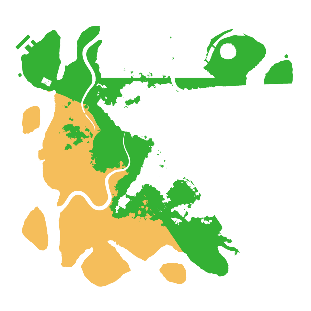 Biome Rust Map: Procedural Map, Size: 3500, Seed: 758633