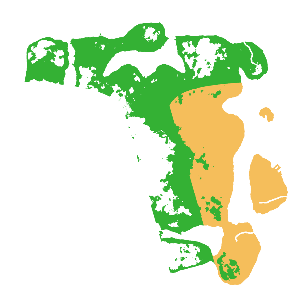 Biome Rust Map: Procedural Map, Size: 3500, Seed: 388642