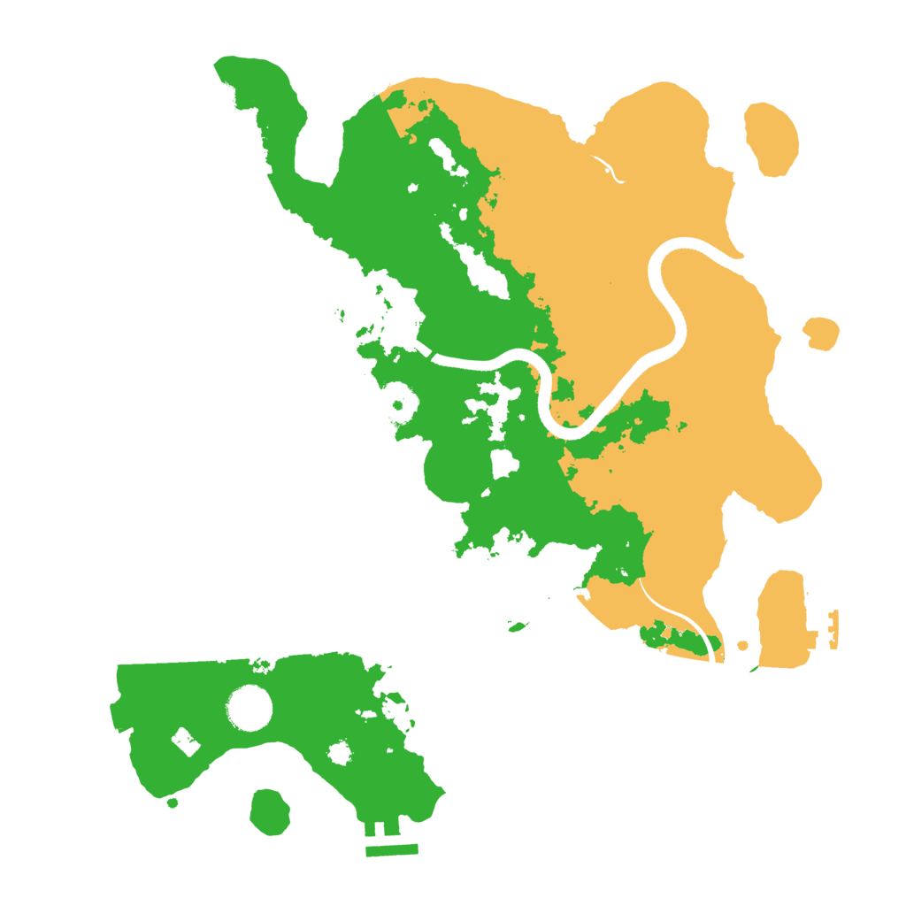 Biome Rust Map: Procedural Map, Size: 3500, Seed: 516024
