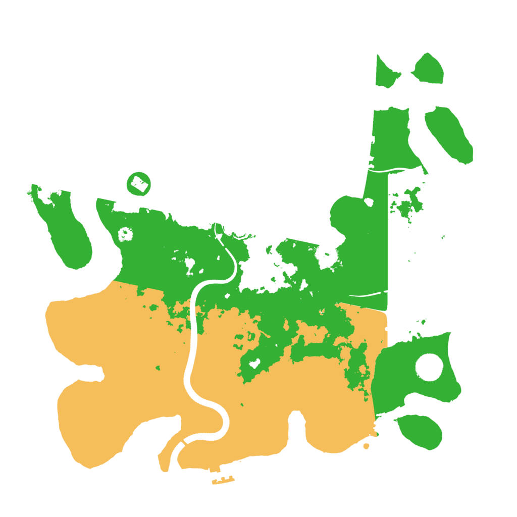 Biome Rust Map: Procedural Map, Size: 3500, Seed: 898049