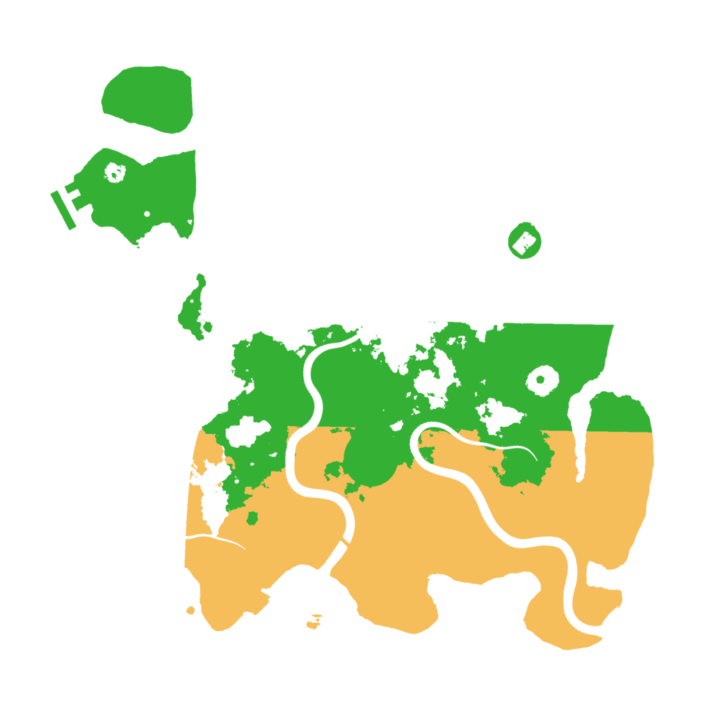 Biome Rust Map: Procedural Map, Size: 3500, Seed: 343058