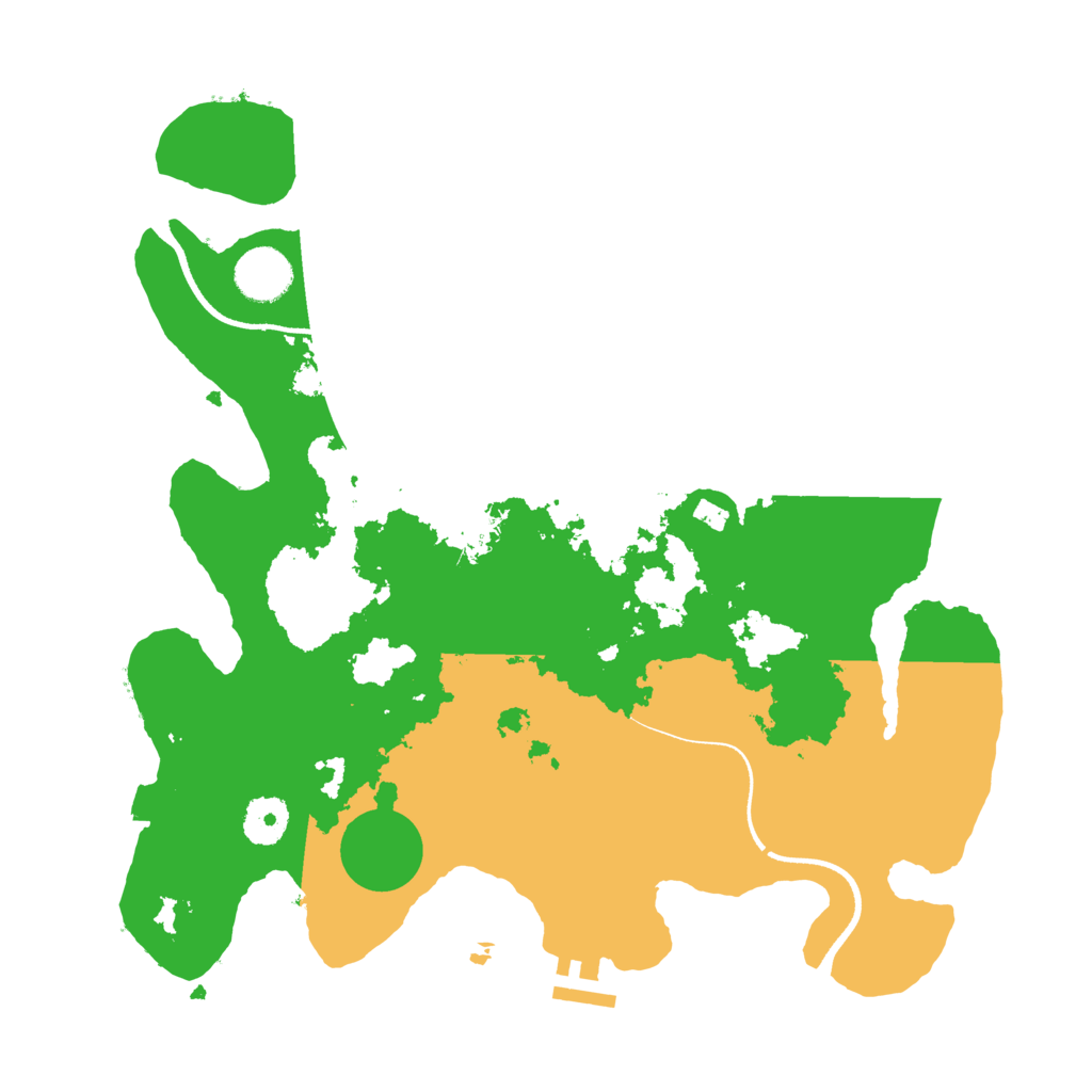 Biome Rust Map: Procedural Map, Size: 3500, Seed: 343058