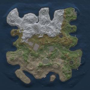 Thumbnail Rust Map: Procedural Map, Size: 3500, Seed: 300586152, 15 Monuments