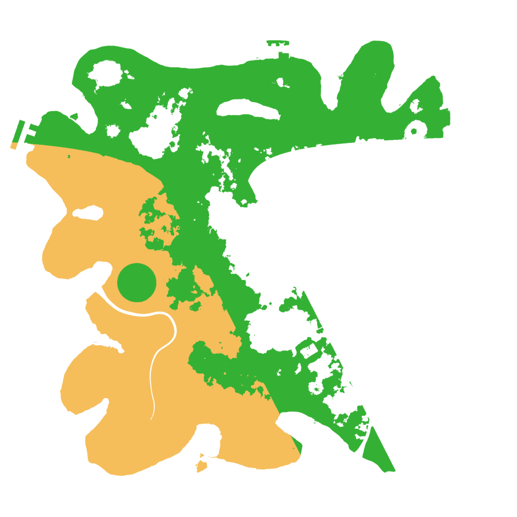 Biome Rust Map: Procedural Map, Size: 3500, Seed: 183860727