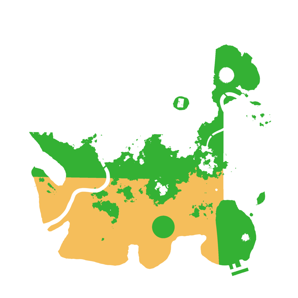 Biome Rust Map: Procedural Map, Size: 3500, Seed: 1941930005