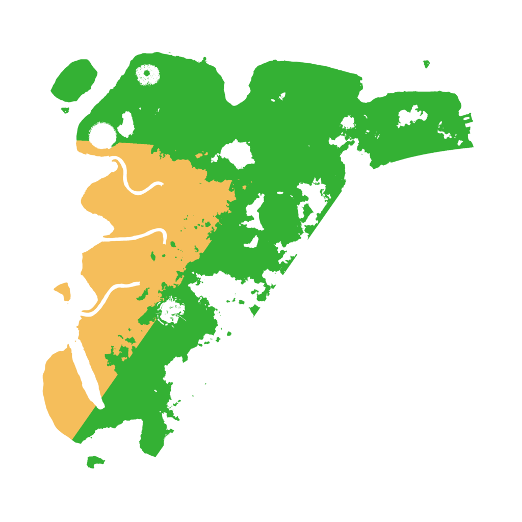 Biome Rust Map: Procedural Map, Size: 3500, Seed: 138002