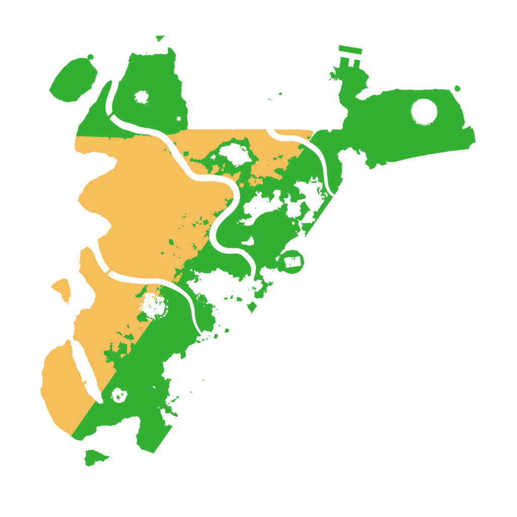 Biome Rust Map: Procedural Map, Size: 3500, Seed: 138002